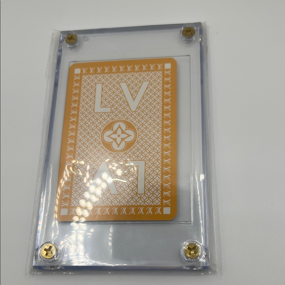 LV Playing Card in Acrylic Case